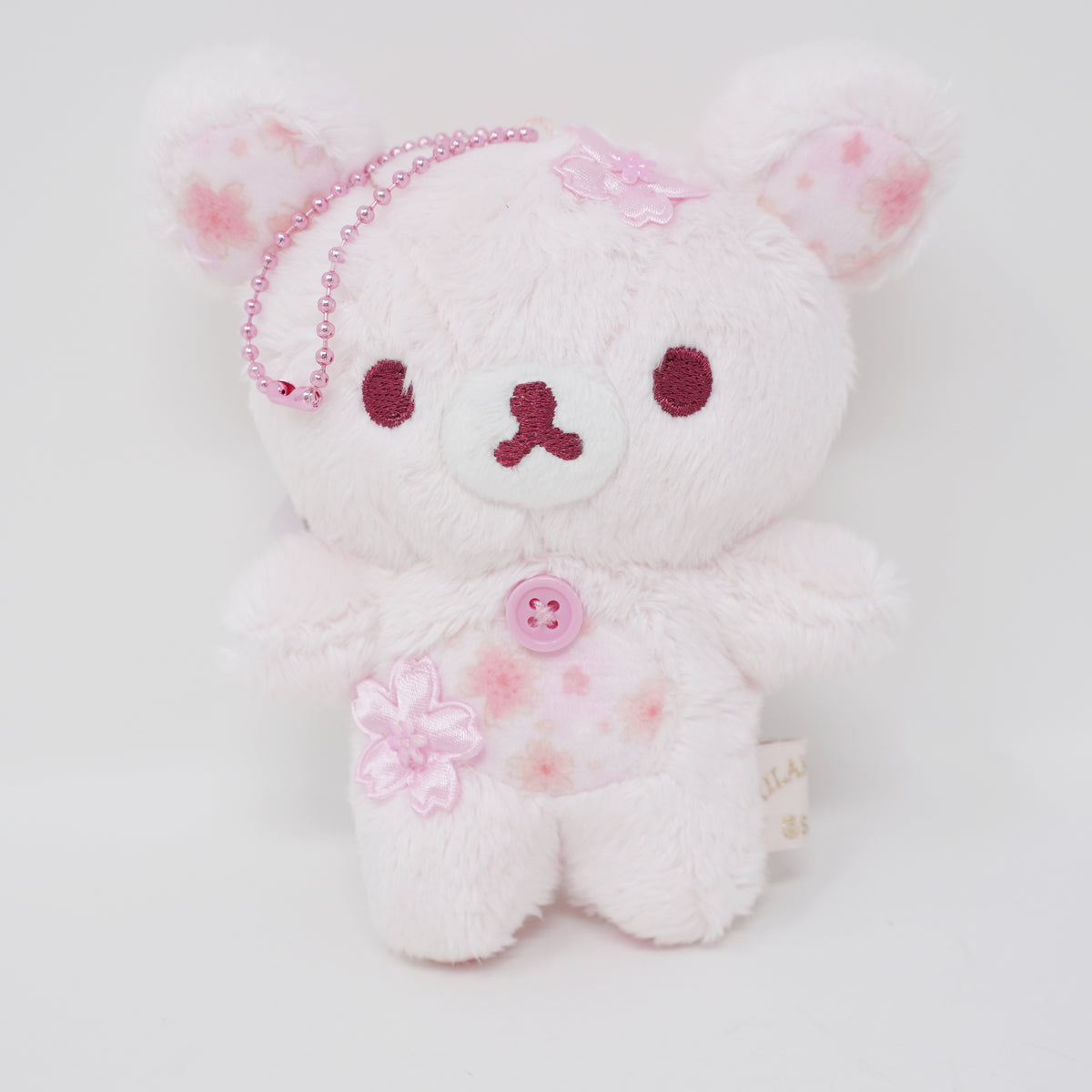 2026 Korilakkuma Sakura Cherry Blossom Plush Keychain - Rilakkuma