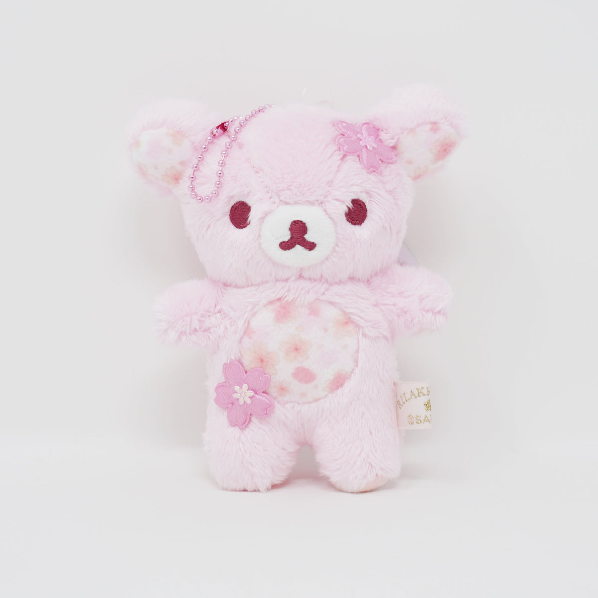 2026 Rilakkuma Sakura Cherry Blossom Plush Keychain - Rilakkuma