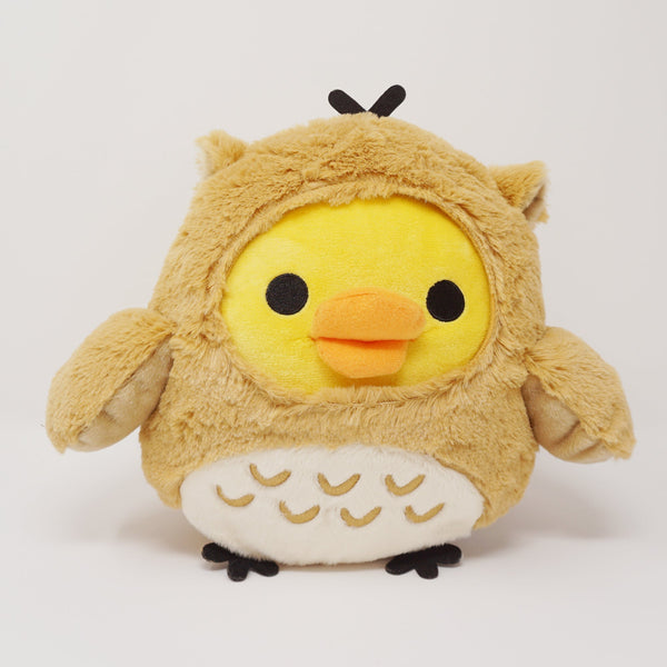 (Secondhand, No Tags) Medium Kiiroitori Owl Plush - Happy Natural Time - San-X Originals Rilakkuma