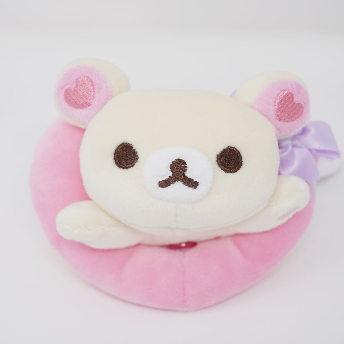 ミヤ　ぶら下がりくまさん　ドームツアー　ドレス　キーホルダー 2018 Korilakkuma with Heart Plush Keychain - Rilakkuma Valentines