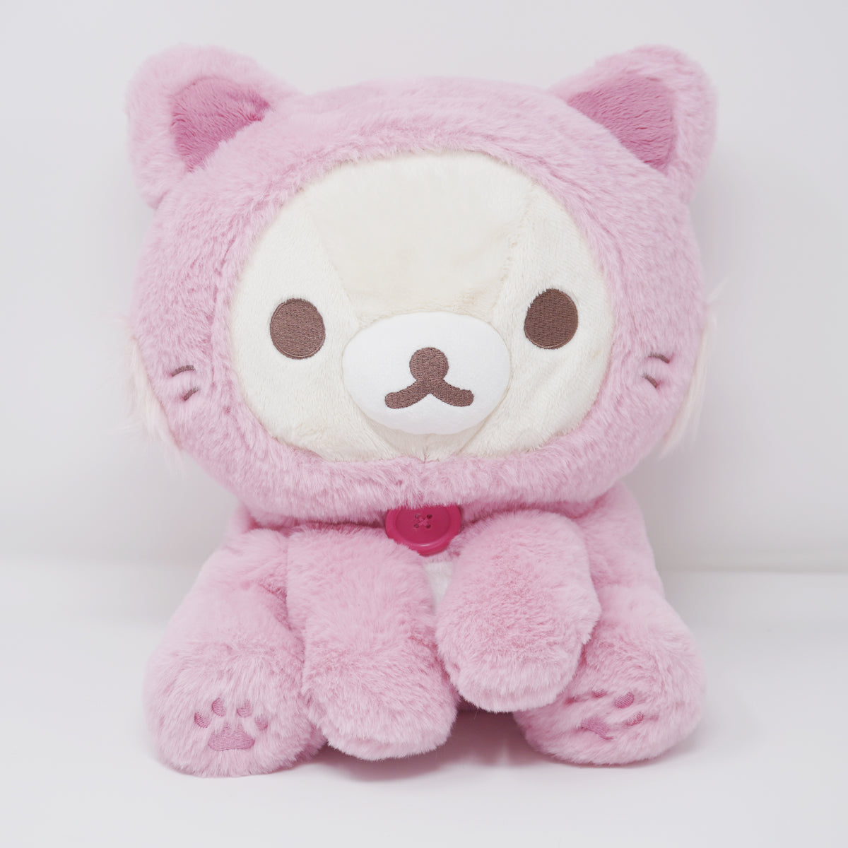 2021 Pink Korilakkuma Strawberry Cat Plush Tissue Cover