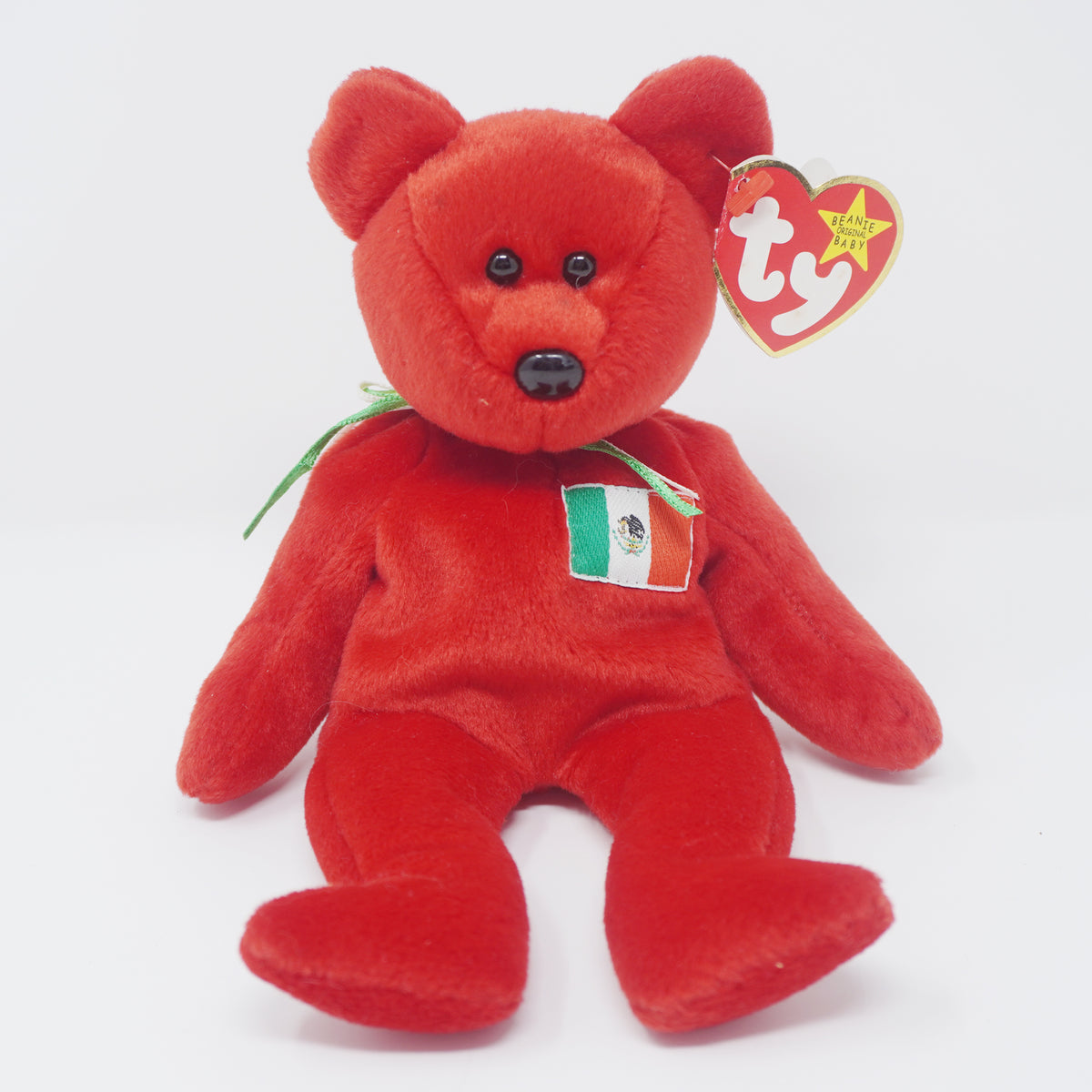 1999 Osito the Bear Mexican Flag Plush TY Beanie Babies USA Exclusive