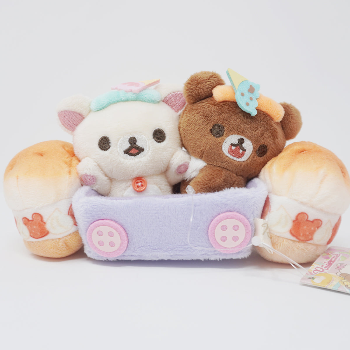 2022 Korilakkuma & Chairoikoguma Tenori Plush Set - Rilakkuma