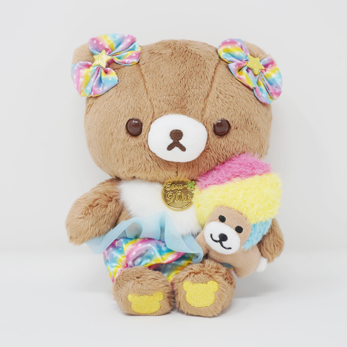 2022 Chairoikoguma with Afro Ken Plush - Rilakkuma - San-X 90th