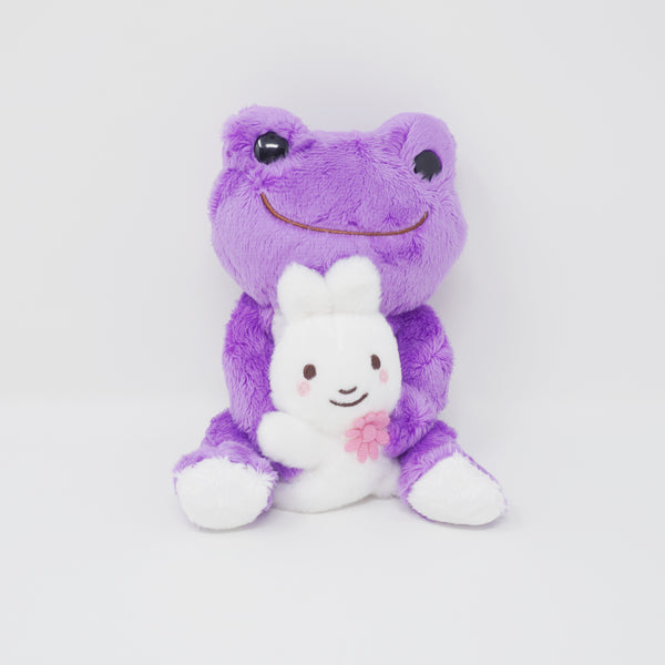 2023 Violet Pickles with White Bunny Rabbit Plush - Pickles the Frog