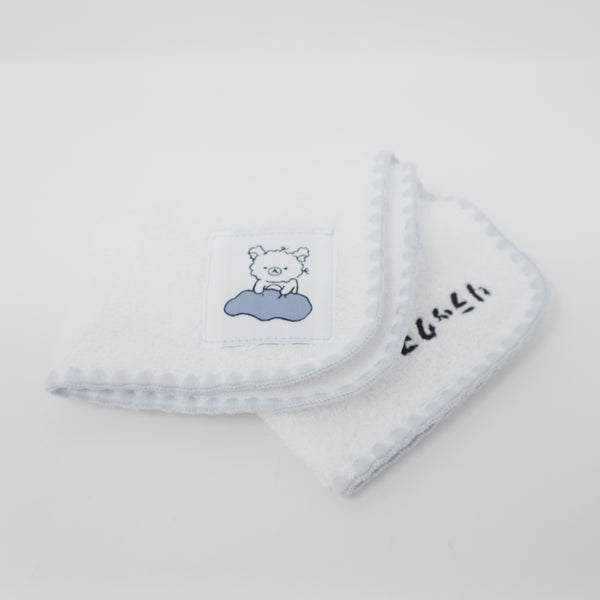 2024 Mini Towel White with Blue - Goyuruyuri Everyday - Rilakkuma