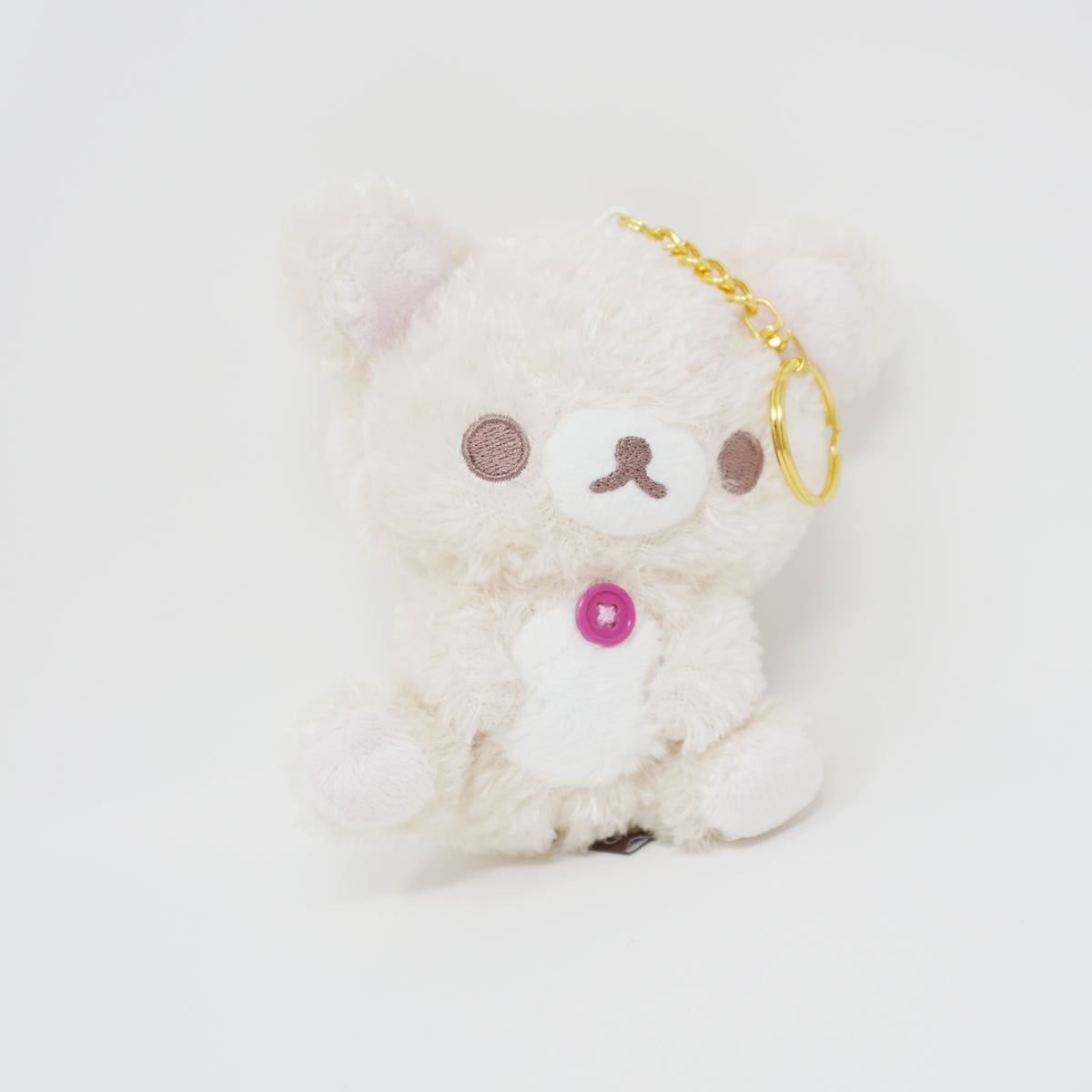 くまちゃ　ぺージ Korilakkuma Milk Tea Latte Cafe Color Plush Keychain - San-X