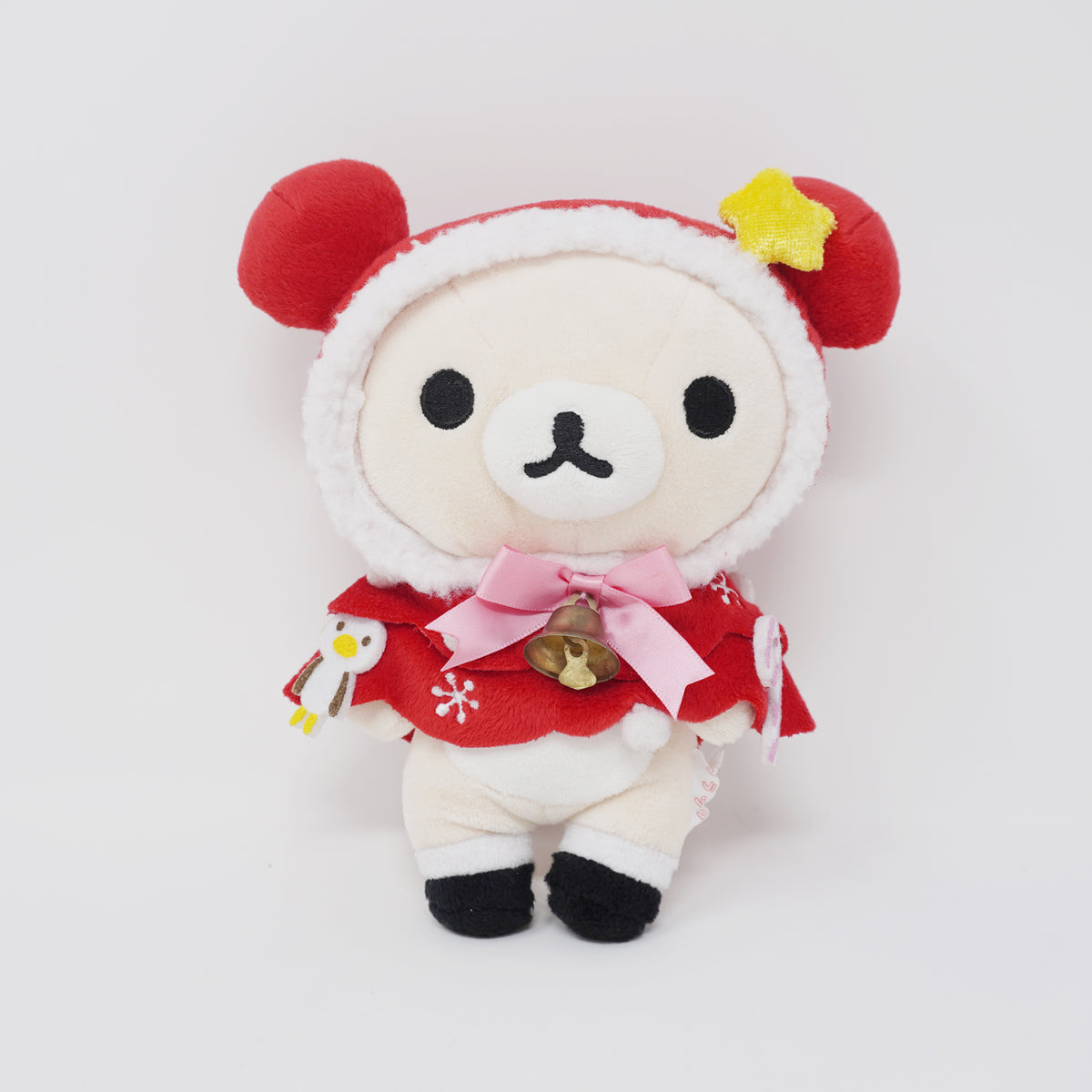 2011 Korilakkuma Winter Red Cape with Bell Plush - Christmas
