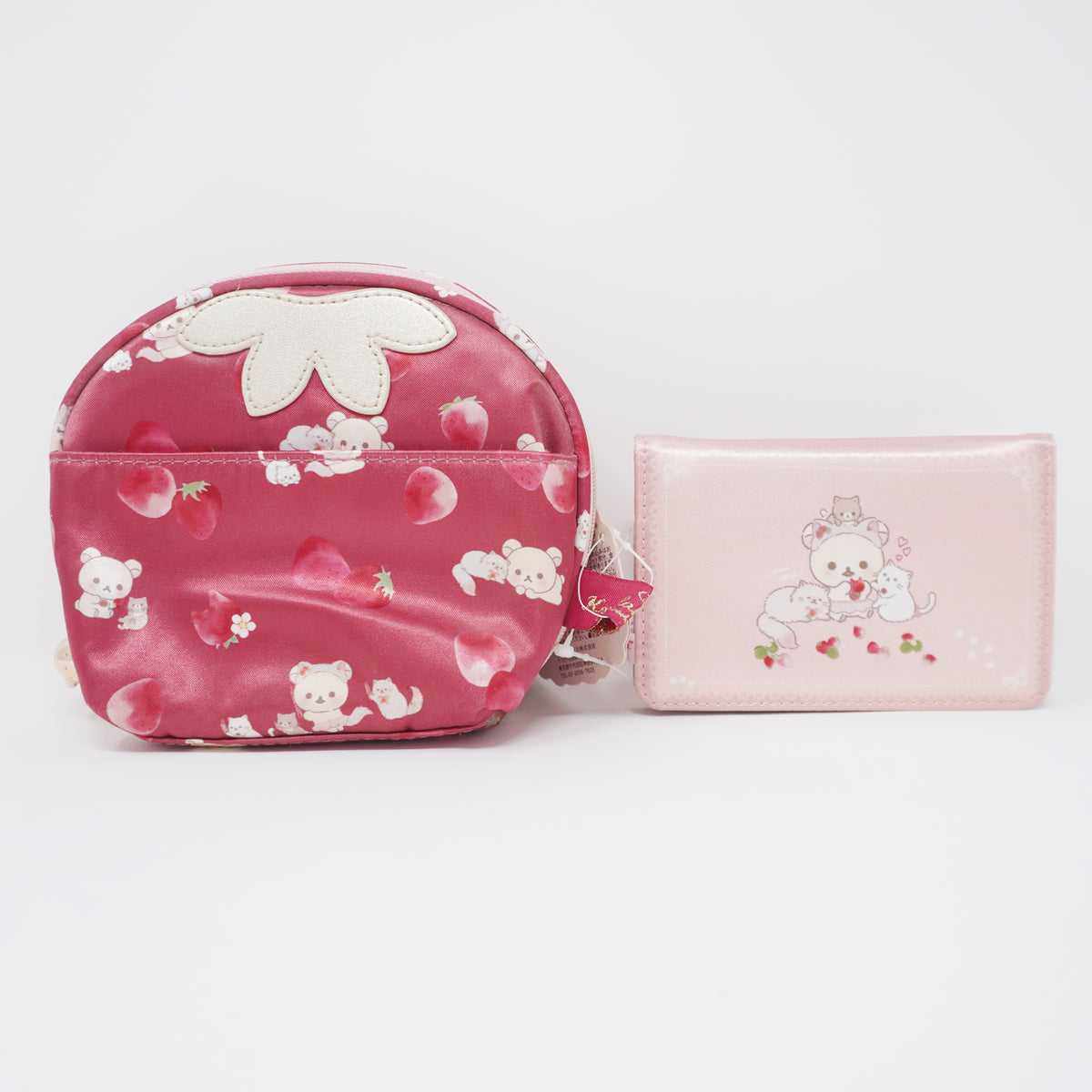 2021 Korilakkuma Pouch Bag With Wallet - Strawberry Cat Theme