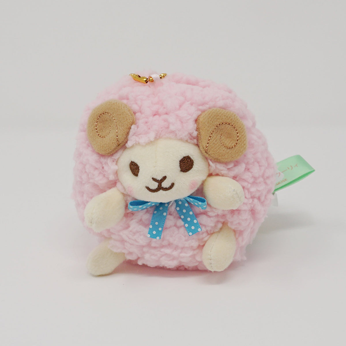 Light Pink Sheep Ram Plush Keychain - Amuse – Mary Bear