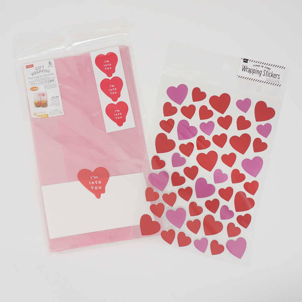 Daiso Heart Stickers