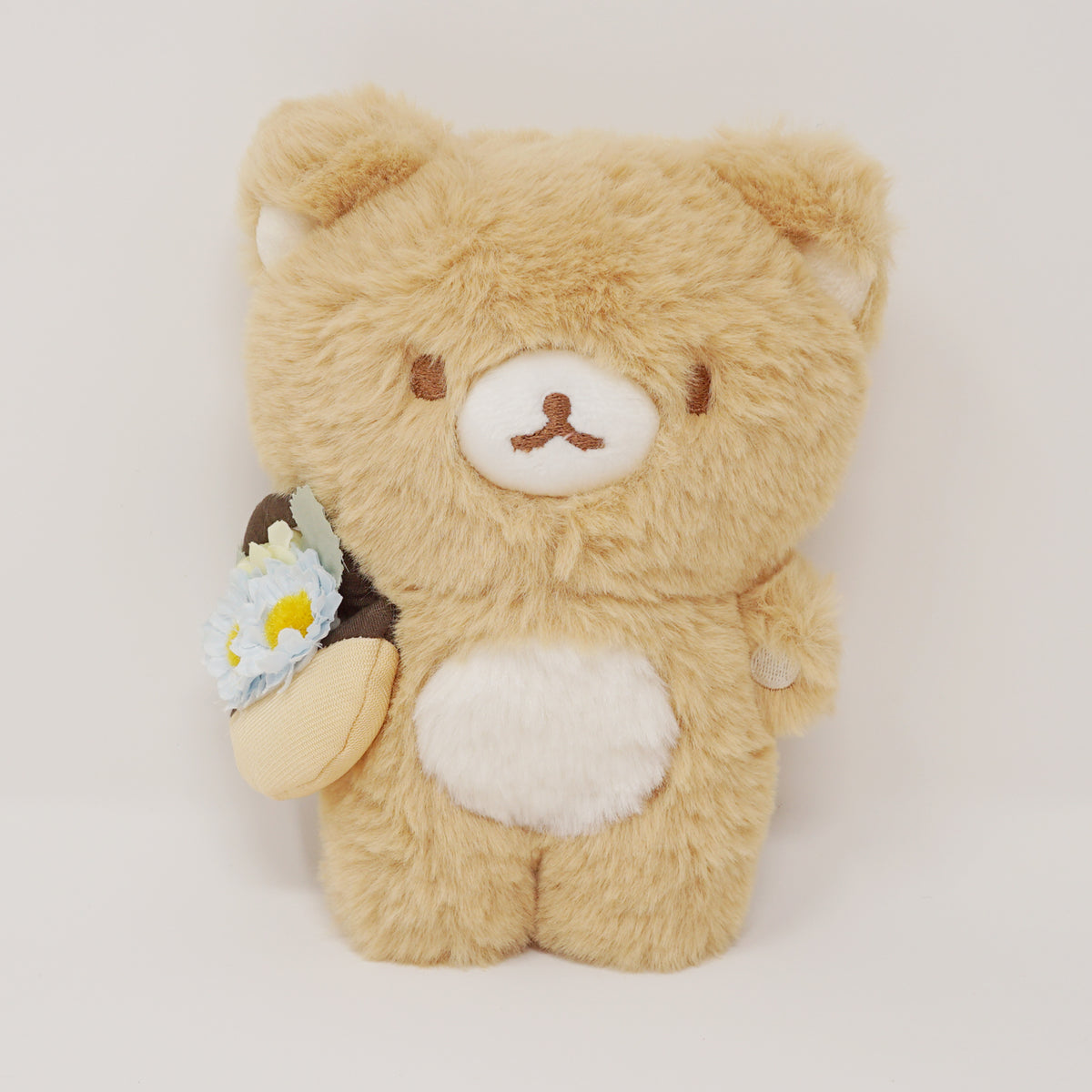2021 Fuzzy Rilakkuma with Flower Basket Plush - Rilakkuma Marche