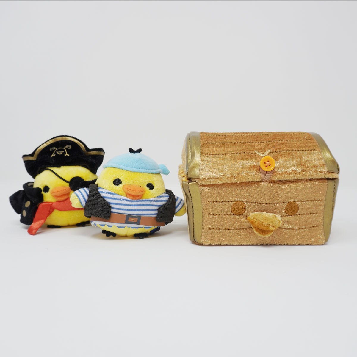 2021 Kiiroitori Pirates & Treasure Tenori Plush Set - Rilakkuma