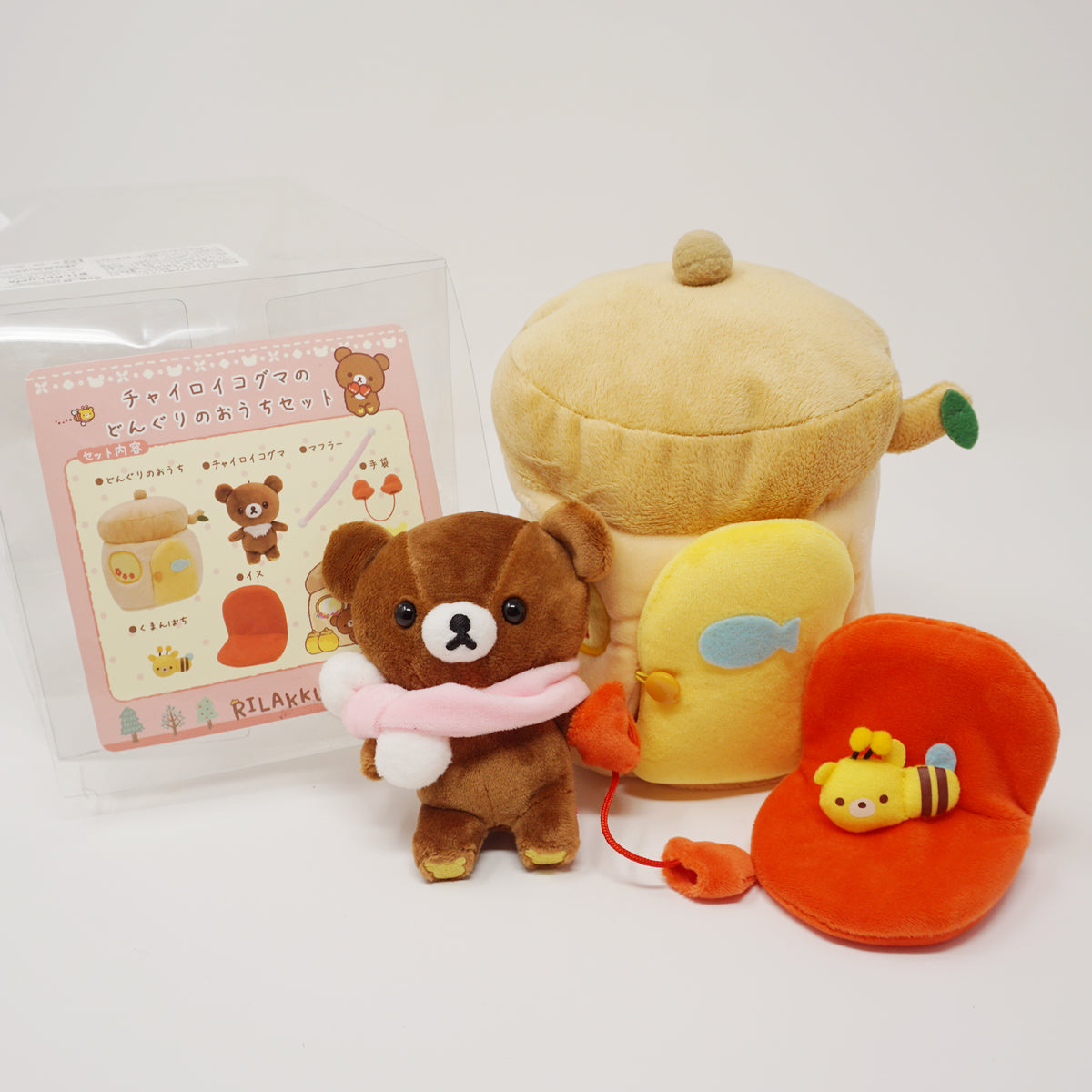 2016 Chairoikoguma House Plush Set - Rilakkuma Gloves Gift Theme