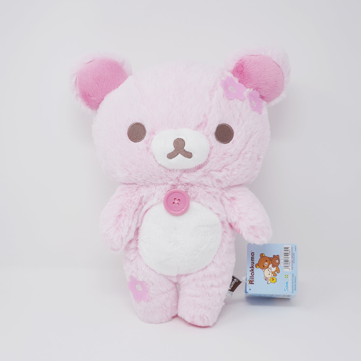 Medium Sherbet Korilakkuma Sakura Cherry Blossom Pink Plush - San