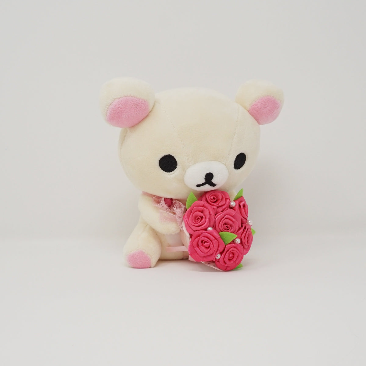 2013 Korilakkuma with Bouquet Plush - Rilakkuma Store Limited Rose
