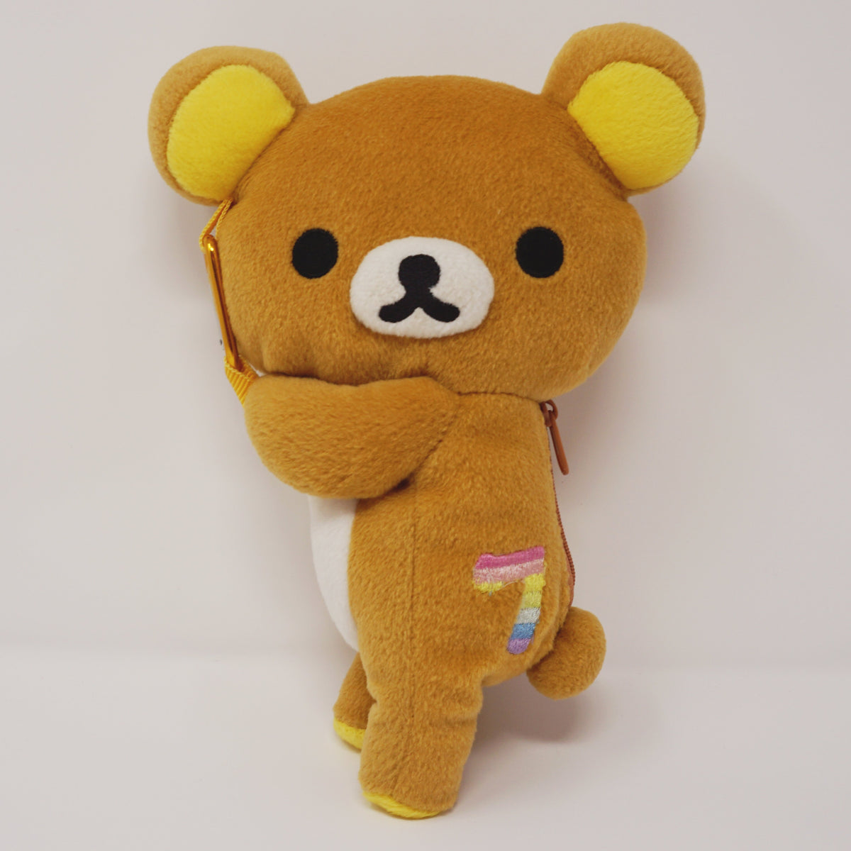 2010 Rilakkuma Plush Keychain - Happy Rainbow 7th Anniversary