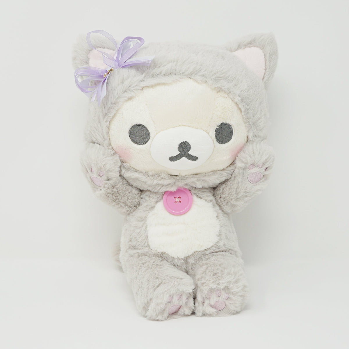 2019 Medium Gray Cat Korilakkuma Plush- In the Mirror Korilakkuma
