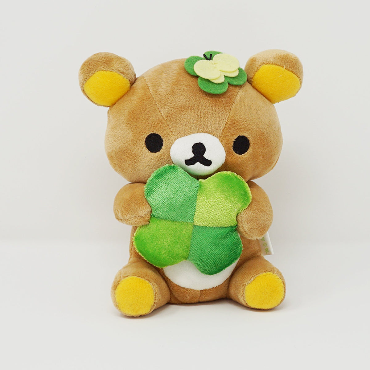2008 Rilakkuma with Clover Plush - Roll Around Outside Rilakkuma