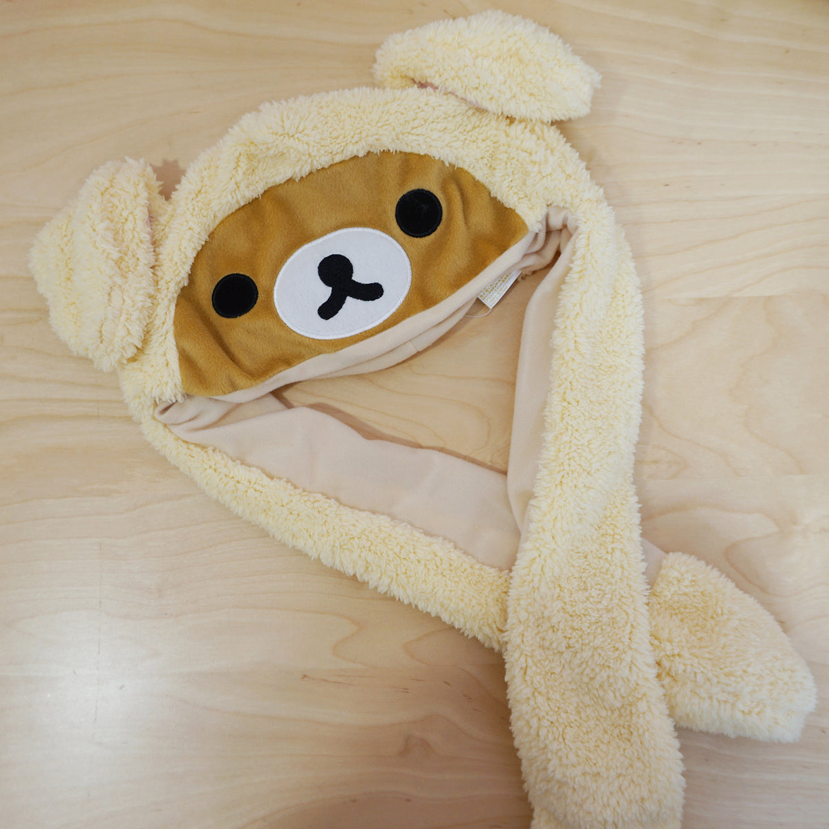 2019 Yellow Rilakkuma Bunny Hat with Moving Ears - Rilakkuma Prize