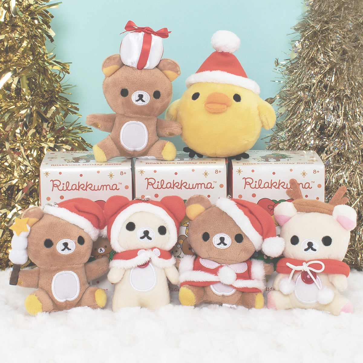 Korilakkuma Red Hood Plush Keychain - Unboxed Christmas Rilakkuma