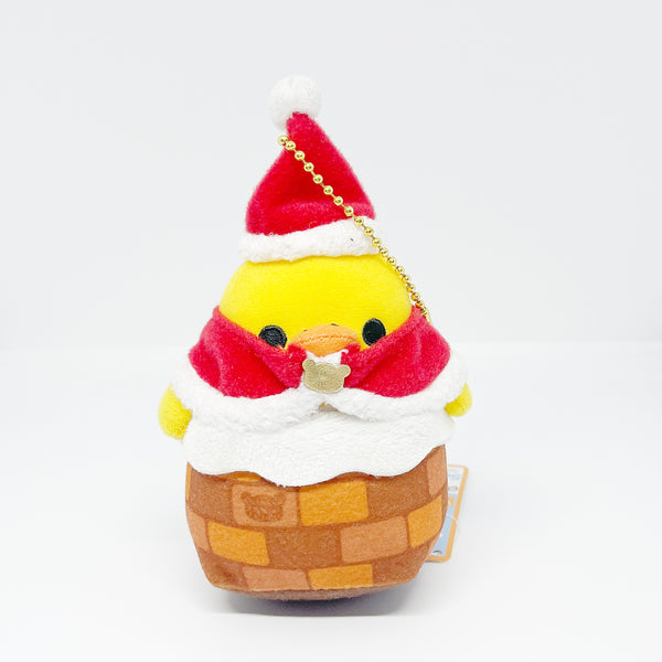 2013 Christmas Kiiroitori Chimney Plush Keychain - Rilakkuma Store Limited - San-X