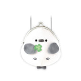 Shimaenaga with Clover Plush Coin Purse with Strap - Crux