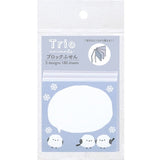 Trio Shimaenaga Blue Sticky Notes - LABCLIP