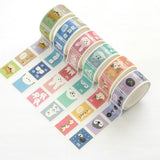 Shimaenaga Stamp Design Masking Tape - LABCLIP