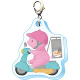 Delivery Pig Acrylic Keychain - Retro Shopping Street
