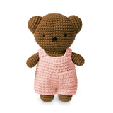 Boris in Casual Color Crochet Outfit Handmade Doll - Pastel Pink - Just Dutch