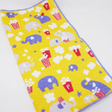 Elephant and Popcorn Handkerchief Towel