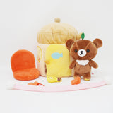 2016 Chairoikoguma House Plush Set - Rilakkuma Gloves Gift Theme Winter - San-X