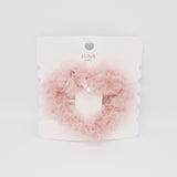 Heart Shape Tulle Ruffle Hair Clip
