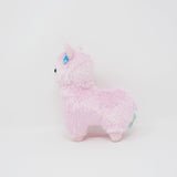 (No Tags) Standard Pink Alpacasso with Blue Bow Plush - Amuse