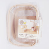 Mini Chiffon Beige Deco Collector Box Pouch Keychain  - LIHIT LAB myfa