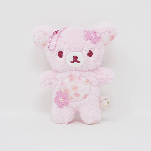 2026 Rilakkuma Sakura Cherry Blossom Plush Keychain - Rilakkuma
