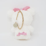 2024 Fuzzy Korilakkuma Pink Ribbon Plush Keychain - Rilakkuma x Maison de FLEUR - San-X