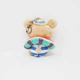(No Tags) 2022 Rilakkuma Beach Outfit with Watermelon Ice Cream Plush Keychain - Miura Maholova Minds x Rilakkuma - San-X