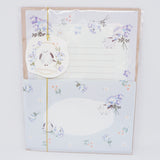 Shimaenaga Blue "Sous les Fleurs" Letter Set - LABCLIP