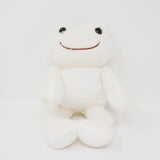 (No Tags) 2024 White Pickles Dandelion Fluff Posing Plush - Rainbow Series Pickles the Frog