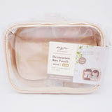 Mini Wide Chiffon Beige Deco Collector Box Pouch Keychain  - LIHIT LAB myfa