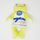Green Marche de Pickles Apron Plush - Pickles the Frog