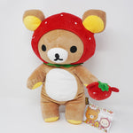 (Secondhand) Strawberry Rilakkuma Medium Plush - Strawberry Theme - San-X