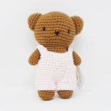 Boris in Casual Color Crochet Outfit Handmade Doll - Pastel Pink - Just Dutch