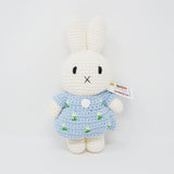 Miffy Tulip Crochet Handmade Doll - Pastel Blue - Just Dutch
