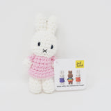 Miffy Crochet Handmade Keychain - Pastel Pink - Just Dutch