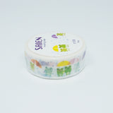 Rainy Day Frog Masking Deco Tape 15mm