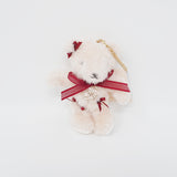 Burgundy Bow Bear Plush Keychain - Maison de FLEUR Stripe Club Limited