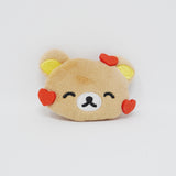 2025 Rilakkuma with Hearts Emoji Plush Pin Badge - San-X